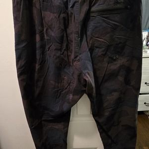 Men's Black Camouflage Pants